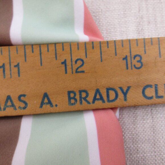 Kona Sol One Piece Swimsuit Womens Medium Multi Stripe Coverage Adjustable Strap - Picture 9 of 11